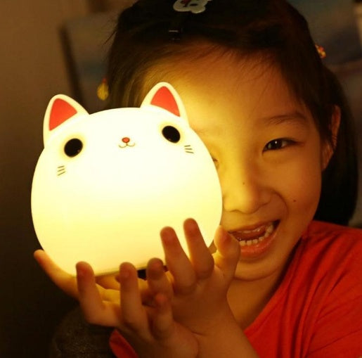 Cute Cat Silicone LED Lamp.