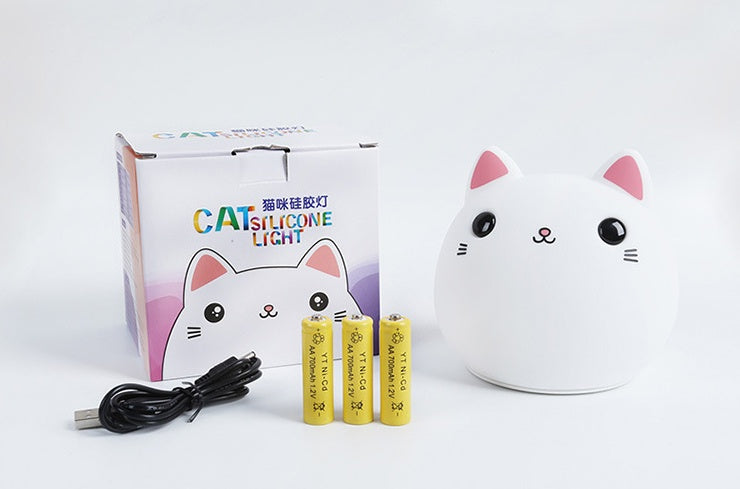 Cute Cat Silicone LED Lamp.