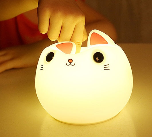Cute Cat Silicone LED Lamp.