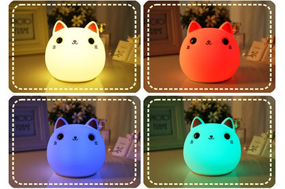 Cute Cat Silicone LED Lamp.