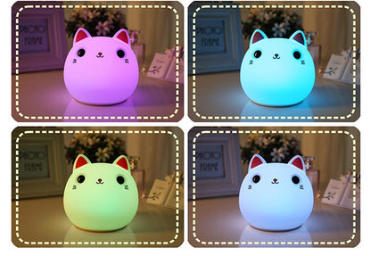 Cute Cat Silicone LED Lamp.